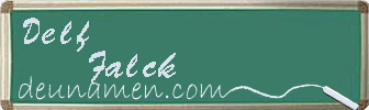 Delf Falck Visitenkarte